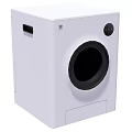 Modern White Square Pet Toilet With Round Entrance And Control Panel