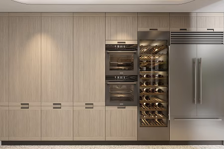 Modern Cabinet Constant Temperature Wine Cabinet Oven Refrigerator 3d model