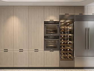 Modern Cabinet Constant Temperature Wine Cabinet Oven Refrigerator 3d model