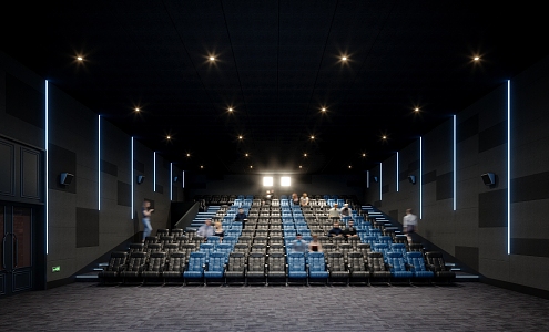 Cinema Hall Cinema Hall Giant Screen Cinema Hall Screening Hall Featured Cinema Hall 3d model