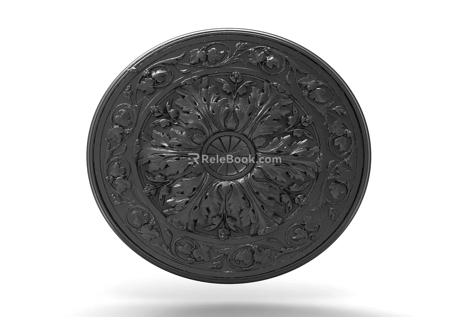 Jane European lamp plate sculpture 3d model