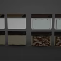 Professional Commercial Film Clapperboards with Colorful Stripes and Writing Sections for Movie Production