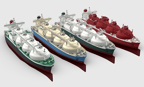 LNG ship natural gas ship transport ship 3d model