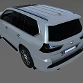 White Lexus SUV With Modern Front Grille And Sleek Alloy Wheels Design