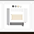 Different Types of Modern Radiators with Black White Beige Colors in Home Interior