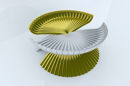 Modern plate creative fruit classification plate slice 3d model