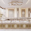 Modern Luxury Jewelry Store Interior With Bright Space And Displays