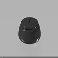 Black Household Storage Container With Lid Simple Modern Design For Daily Use