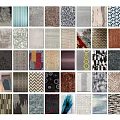 Various Patterned Square Rugs With Colorful Designs And Textures For Home Decor
