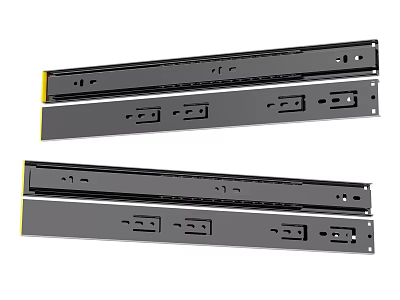 Hardware Tools Durable Metal Drawer Slides for Furniture Multiple Pieces Smooth Glide 3d model