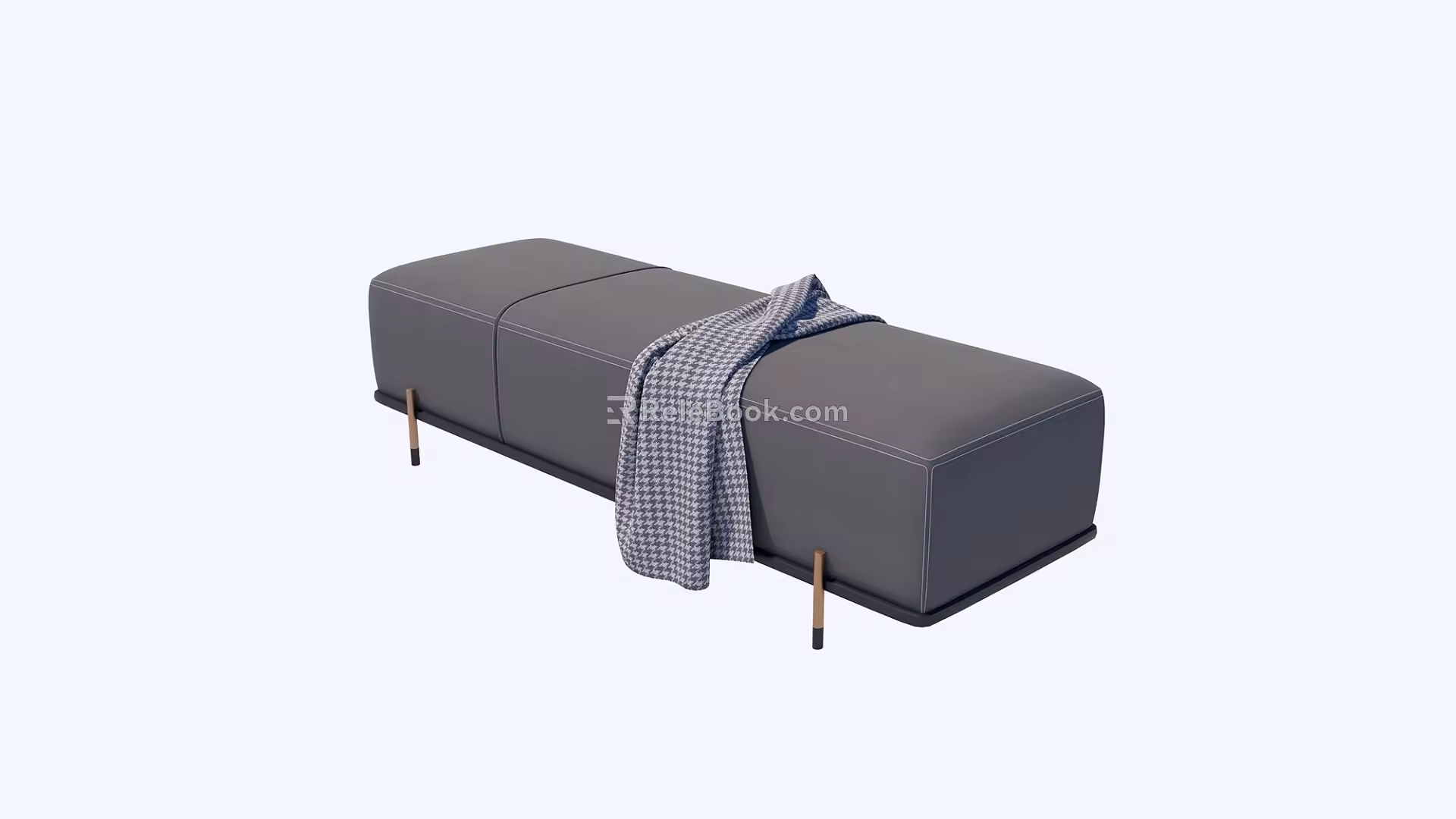 Modern Bed End Stool Sofa Bench Footrest Bed End Stool 3d model