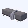 Modern Bed End Stool Sofa Bench Footrest Bed End Stool 3d model