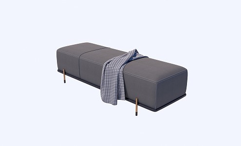 Modern Bed End Stool Sofa Bench Footrest Bed End Stool 3d model