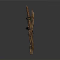 Scenic Construction Components Made Of Crossed Wooden Sticks Simple Fence Structure