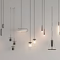 Modern Contemporary Pendant Lights With Various Designs And Metal Glass Elements