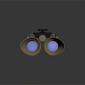 Professional Commercial Binoculars With Khaki Black Body And Large Objective Lenses