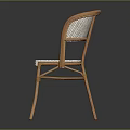 Stylish Leisure Chair With Light Wooden Frame And Woven Seat Back Design