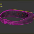 Stylish Gray Fashion Wristband With Minimalist Design Adjustable Buckle And Perforated Straps