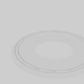 White Circular Ceiling Medallion With Ornate Molded Patterns And Intricate Design