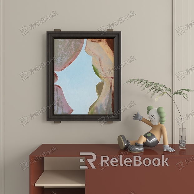 abstract decorative painting model