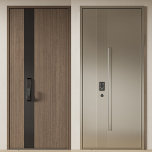 Modern security door 3d model