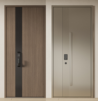 Modern security door 3d model