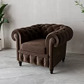 American Single Sofa 3d model