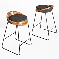 Modern Bar Chair Bar Stool 3d model