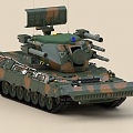 Tank Missile Vehicle Rocket Armored Vehicle Combat Vehicle Reconnaissance Vehicle Patrol Vehicle Radar Vehicle 3d model