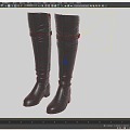 Boots Long Boots Leather Boots Over-the-Knee Boots Next Generation 3d model