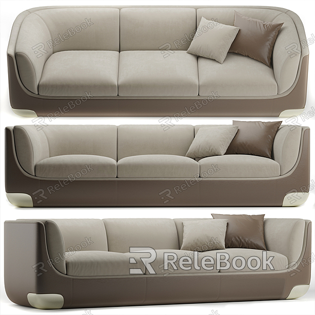 Modern three-seat sofa Italy model