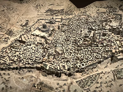 Ancient Architecture Model of Historical City Featuring Traditional Dense Building Layout and Structures 3d model