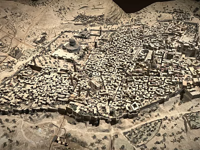 Ancient Architecture Model of Historical City Featuring Traditional Dense Building Layout and Structures 3d model