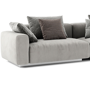 modern bench sofa 3d model