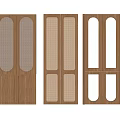 Stylish Wooden Wardrobe Doors With Various Grid Patterns And Glass Panels Modern Design