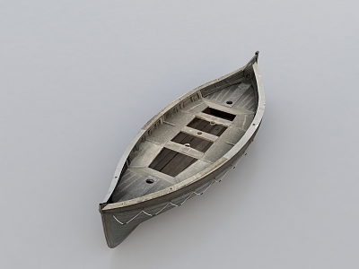 Boat Wooden Boat Rowing Paddle Boat Paddle Kayak Boat 3d model