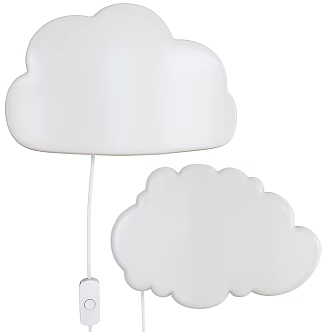 Cloud shape wall lamp children's room wall lamp 3d model