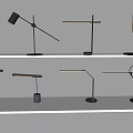 Reading Lamp Simple Table Lamp Desk Lamp Minimalist Metal Line Table Lamp 3d model
