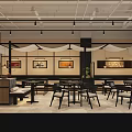 Modern Healthy Dessert Shop Exterior With Glass Windows Wooden Accents And Indoor Seating
