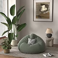 Modern Lazy Sofa Modern Lazy Sofa 3d model