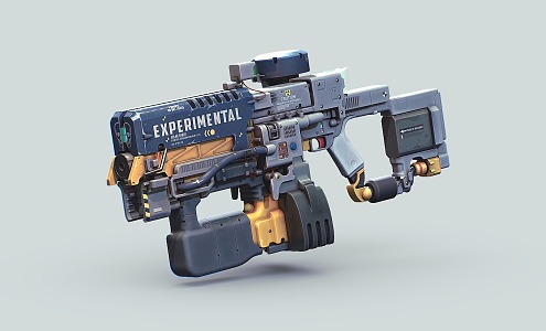 Modern daylight impact gun 3d model