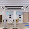 Modern Gym Interior With Treadmill Equipment Display Screens Yoga Mats Wooden Flooring And White Walls