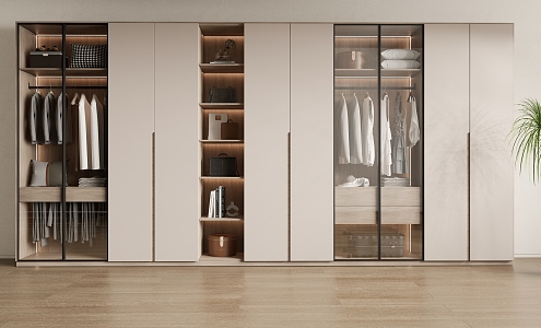 Modern Wardrobe Home Wardrobe 3d model