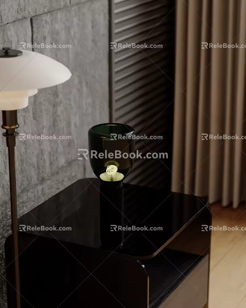 Table lamp side a few table lamp 3d model