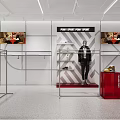 PONY Clothing Store Modern Interior With Mannequins And Fashion Display Racks