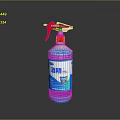 Household Alcohol Disinfectant Spray Bottle with Red Nozzle and White Body