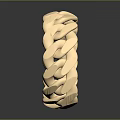 Stylish Gold Braided Ring Fashion Accessory With Shiny Metallic Finish Design