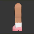Children's Legs In Pink Shoes With White Trim And Bow Details