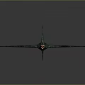 Realistic 3D Pterosaur Model With Red Green Wings And Long Tail In Flying Pose