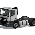 DAF CF Commercial Truck White Cab Modern Exterior Design Features